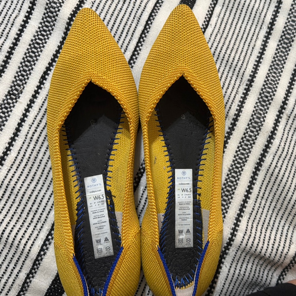 Rothy's Yellow Flats 6.5 - Picture 3 of 3